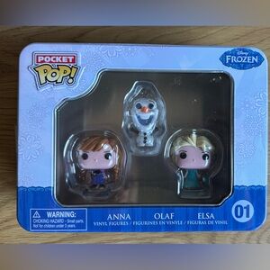 Disney Frozen Pocket Pop! Vinyl Figures - Blue, White, Brown